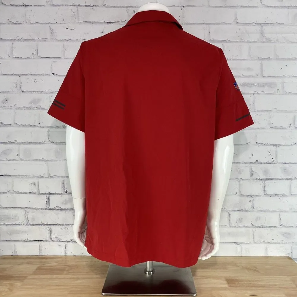 Nike Shirt Men's Extra Large Polo Tampa Bay Buccaneers NFL Dri-Fit On Field - Picture 8 of 14